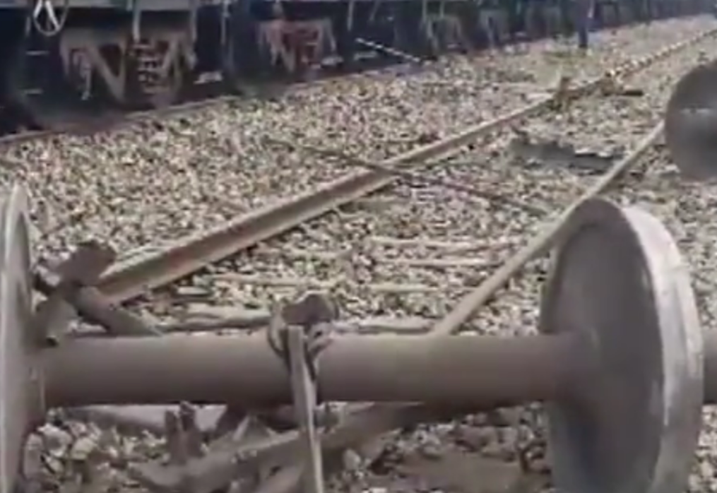 Goods train derails at station in eastern India, causing significant train diversions