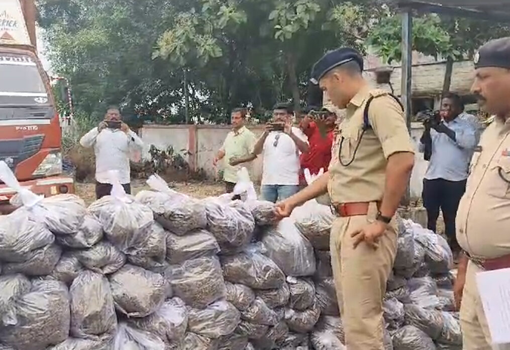 Major bust! 900 kg of marijuana seized at interstate checkpoint in southern India