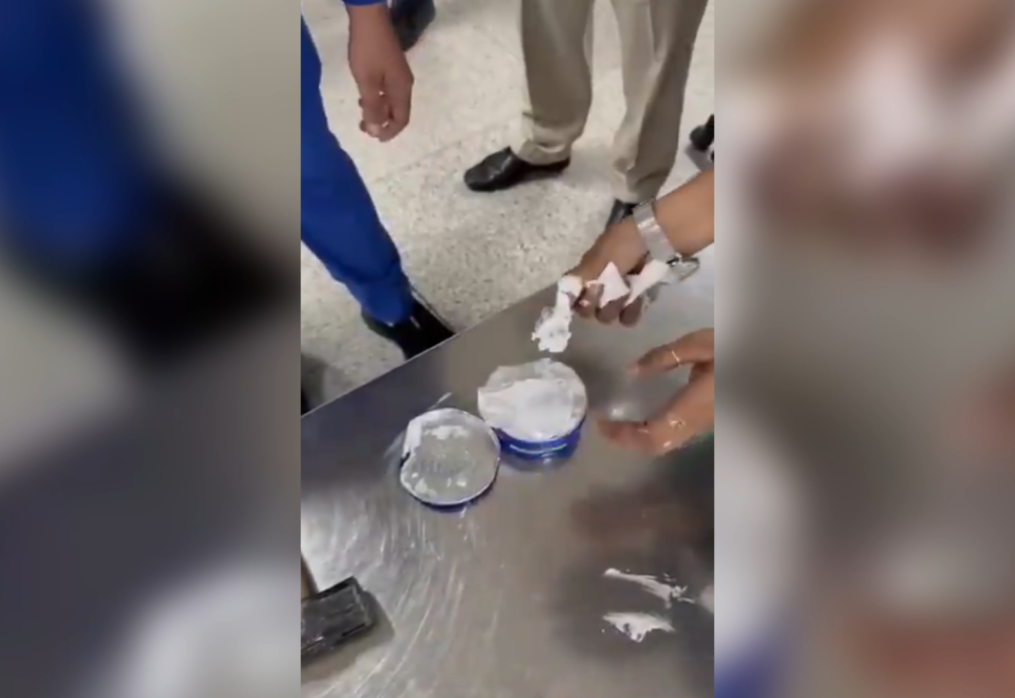 Smuggling plot exposed! Passenger hides gold in cream box; customs officials see through the ‘shine.’