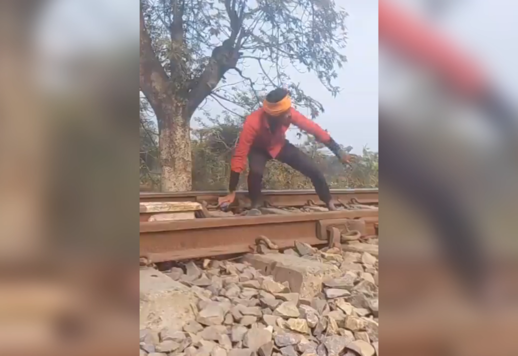 Reckless stunt: Man lies on railway track to film video under moving train for social media fame